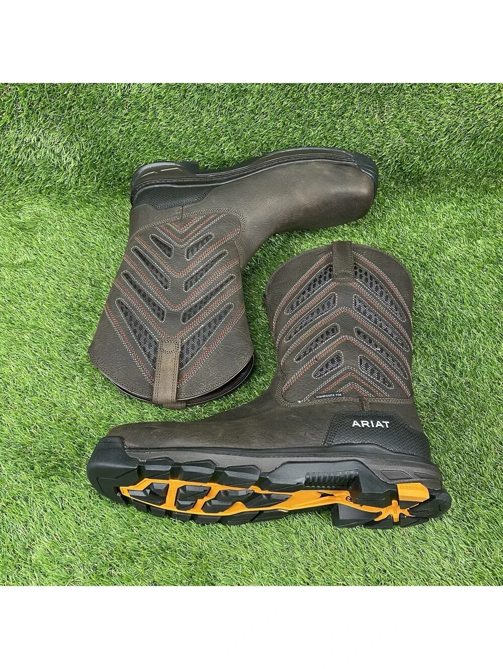 ARIAT WORK Men's Intrepid VentTEK Composite Toe Work Boot Iron Coffee 15 D